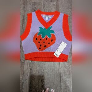 Urban Outfitters Purple and Red Crop sweater Top